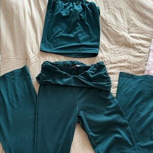 Teal Two-Piece Lounge Set